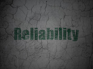 Image showing Business concept: Reliability on grunge wall background