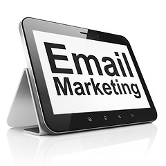 Image showing Business concept: Email Marketing on tablet pc computer