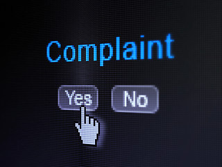 Image showing Law concept: Complaint on digital computer screen