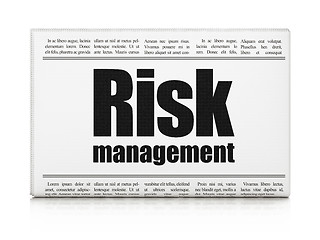 Image showing Business concept: newspaper headline Risk Management