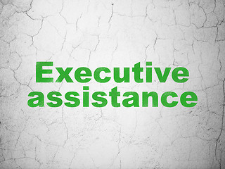 Image showing Business concept: Executive Assistance on wall background