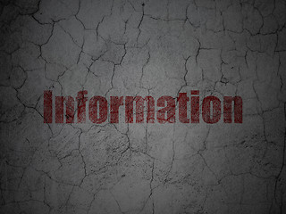 Image showing Data concept: Information on grunge wall background