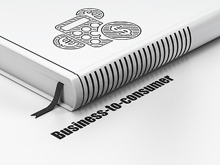 Image showing Finance concept: book Calculator, Business-to-consumer on white background