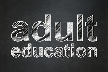 Image showing Education concept: Adult Education on chalkboard background