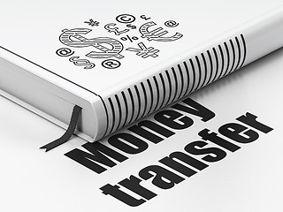 Image showing Finance concept: book Finance Symbol, Money Transfer on white background