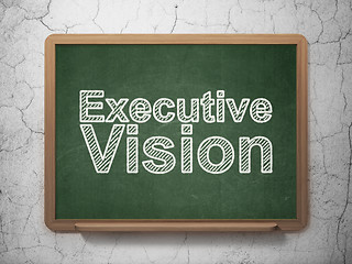 Image showing Business concept: Executive Vision on chalkboard background