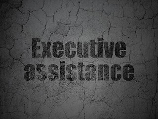 Image showing Finance concept: Executive Assistance on grunge wall background
