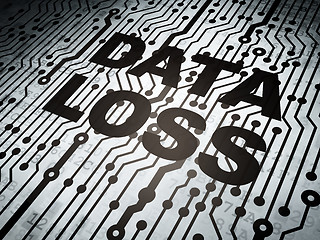 Image showing Data concept: circuit board with Data Loss