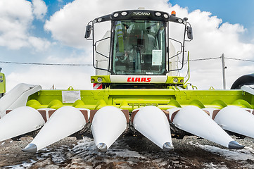 Image showing Corn harvester. Tyumen. Russia