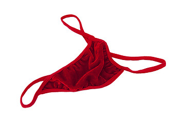 Image showing Red thong