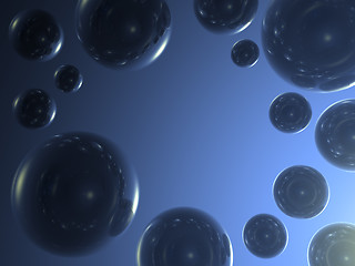 Image showing blue bubbles