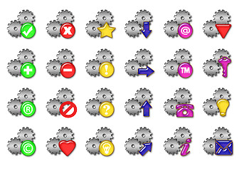 Image showing Gears icons