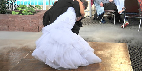 Image showing Wedding day dance.