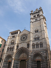 Image showing St Lawrence cathedral in Genoa