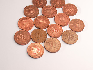 Image showing One Penny coins