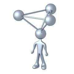 Image showing Molecule Person