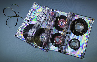 Image showing Vintage cassette tapes