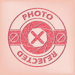 Image showing Quality photo rejected seal design