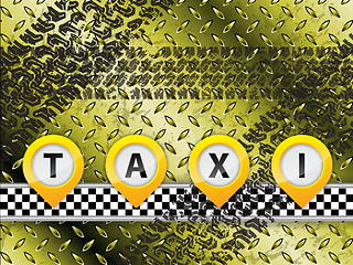 Image showing Abstract taxi background design