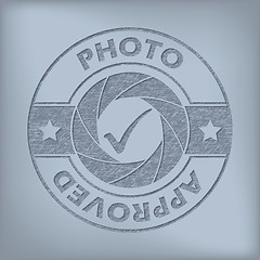 Image showing Quality photo approved seal design