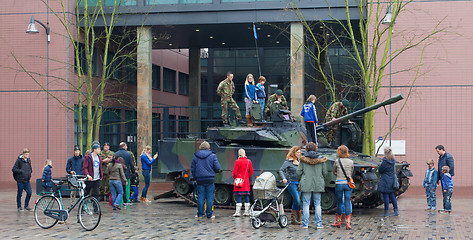 Image showing Leeuwarden, The Netherlands - april 6: Civilians can for once se