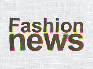 Image showing News concept: Fashion News on fabric texture background