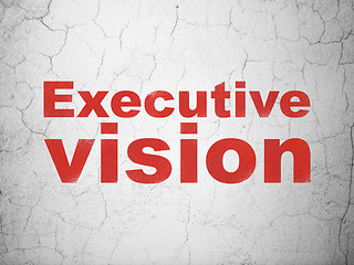 Image showing Finance concept: Executive Vision on wall background