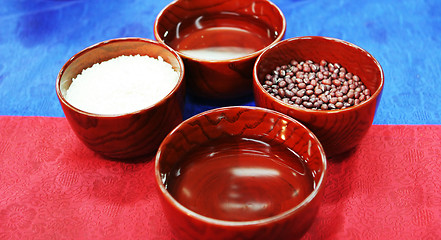 Image showing Traditional South Korean offering at a wedding.