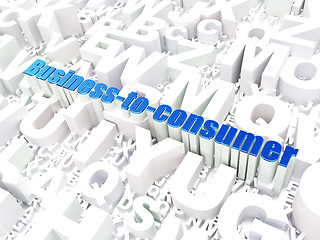 Image showing Business concept: Business-to-consumer on alphabet background