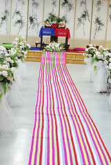 Image showing Traditional South Korean wedding setting.