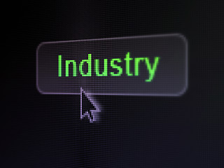 Image showing Business concept: Industry on digital button background