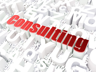 Image showing Business concept: Consulting on alphabet background