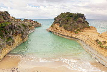 Image showing Canal d'Amour in Corfu