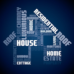 Image showing Seamless text house design