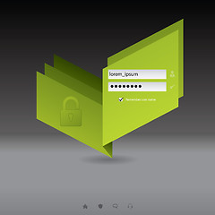 Image showing Origami login screen