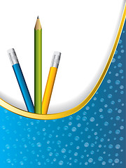 Image showing Background design with pencils