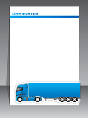 Image showing Cool brochure design for transportation companies 