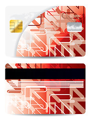 Image showing Credit card with arrow design 