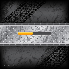 Image showing Loading industrial metallic  interface 