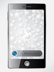 Image showing Smartphone with locked screen