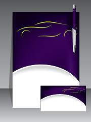 Image showing Abstract purple brochure design 