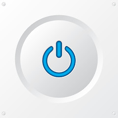 Image showing Cool power button with blue LED