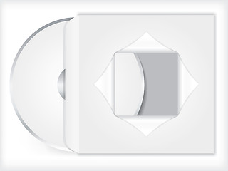Image showing Blank cd/dvd with sleeve