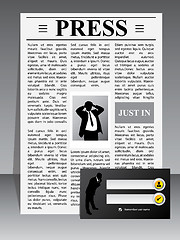 Image showing Business press website template