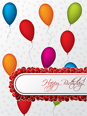 Image showing Birthday greeting card design 