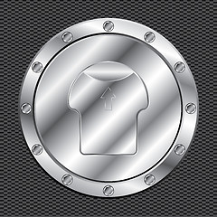 Image showing Shiny aluminum fuel cap