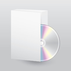 Image showing Blank open box with blank disc