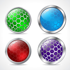 Image showing Abstract 3d button designs 