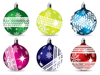 Image showing Christmas decoration set