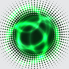 Image showing Green plasma bagkground 